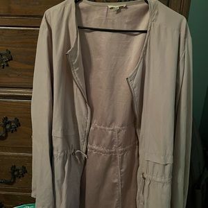 Pale pink lightweight outerwear